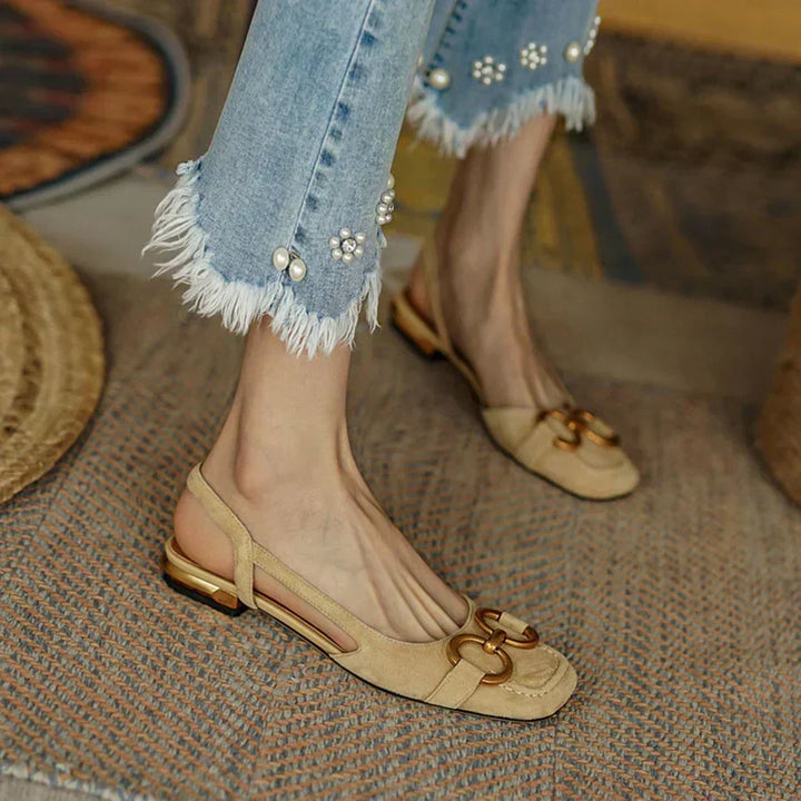 Vania | Sandalias con hebilla y talón descubierto