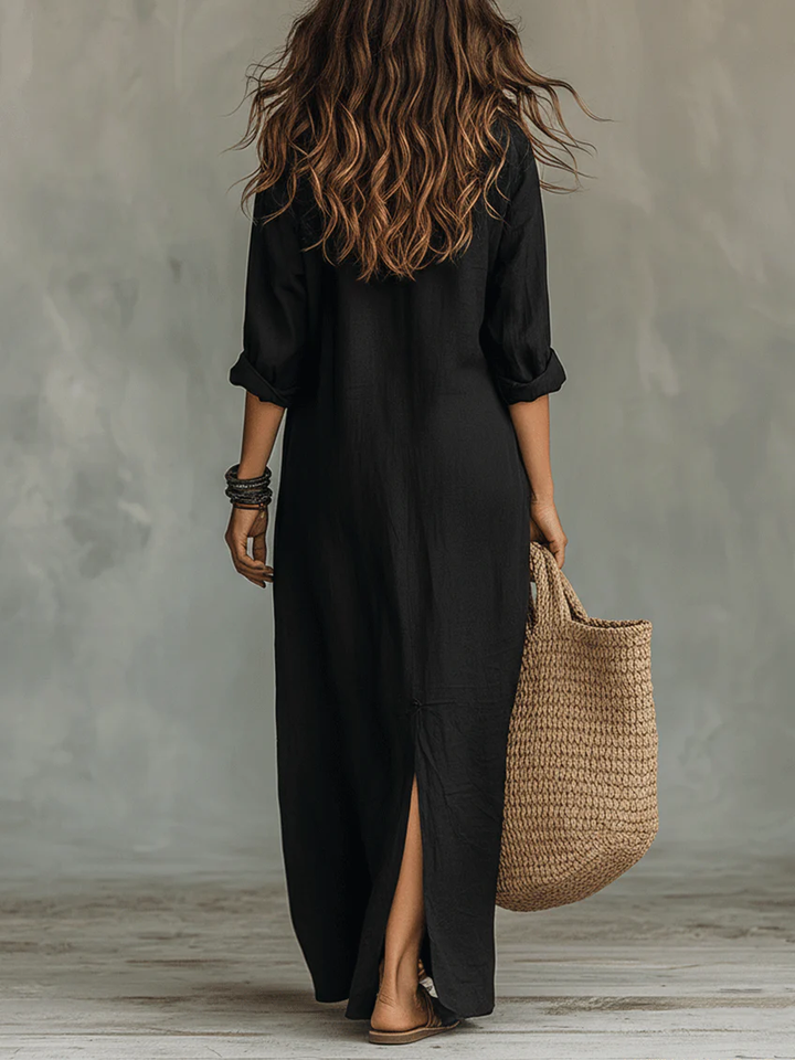Marbella | Vestido largo camisero