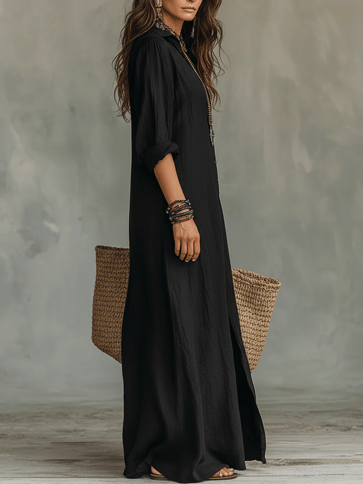 Marbella | Vestido largo camisero