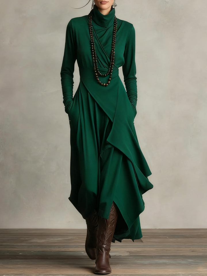 Marilyn | Vestido largo cuello alto