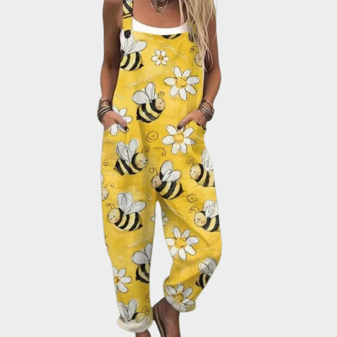 Aida | Jumpsuit estampado de abejas y flores
