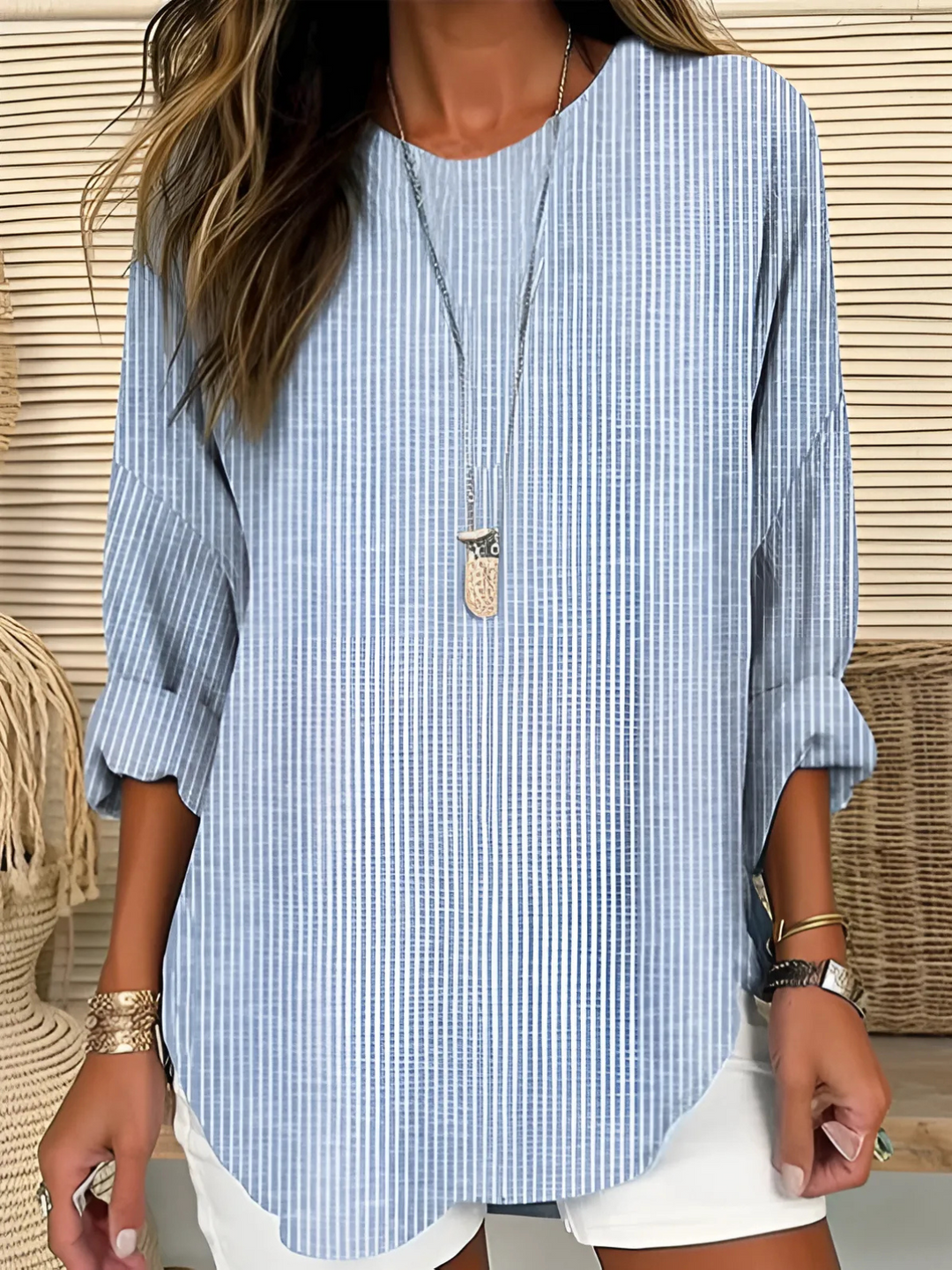 Ursula | Blusa de rayas holgada
