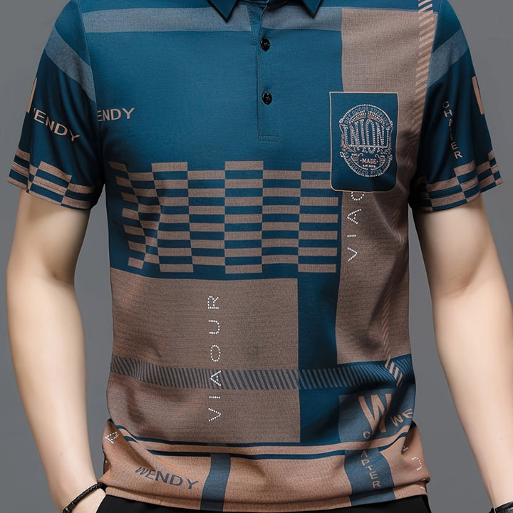 Carlomagno | Polera polo con bloques de color