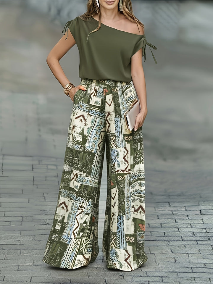Rosa Elena | Conjunto de dos piezas con estampado
