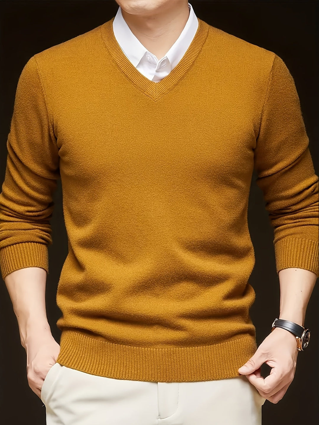 Germán | Sweater cuello V para hombre