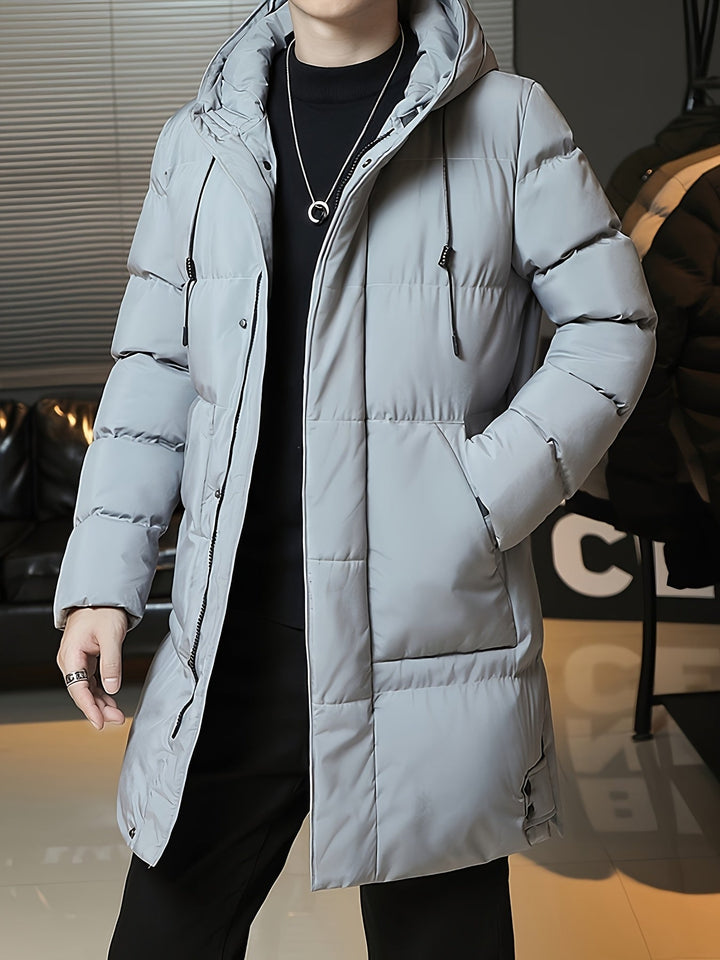 Samuel | Parka larga con capucha acolchada