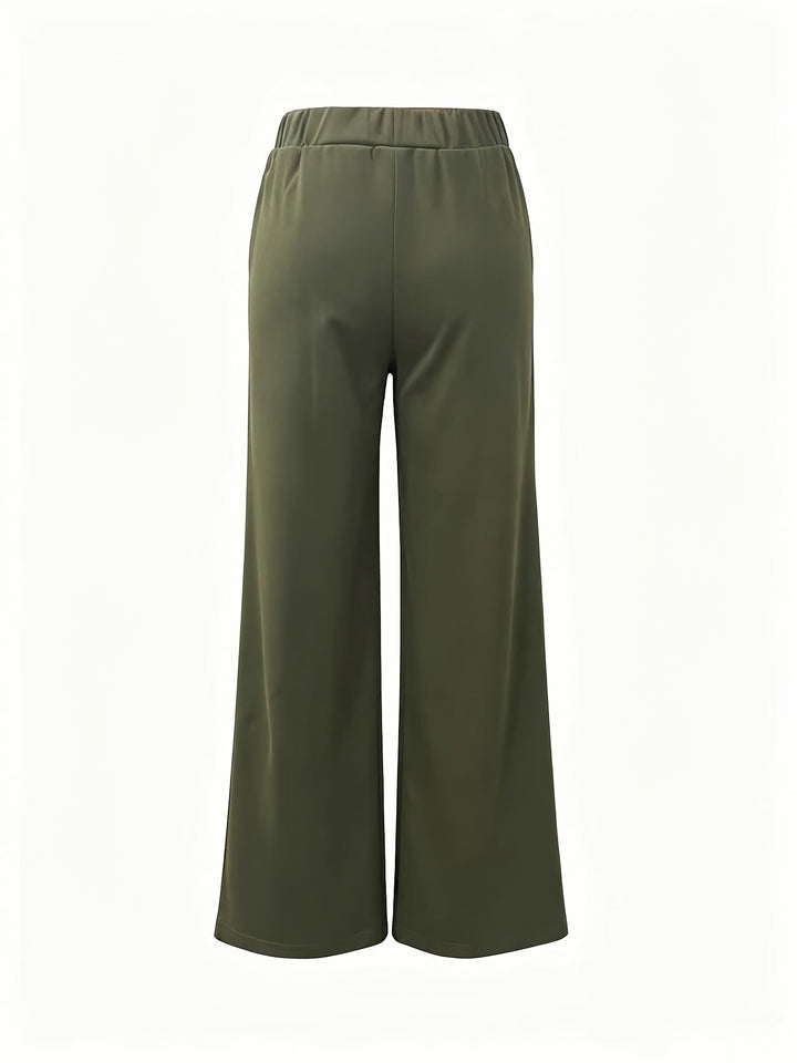 Saray | Pantalones de tiro alto y pierna ancha