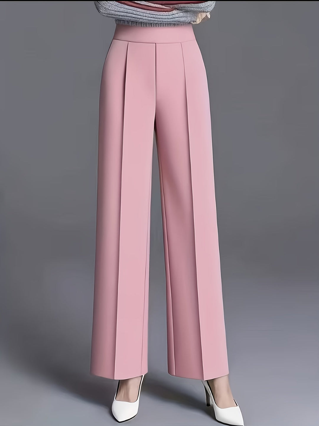 Saray | Pantalones de tiro alto y pierna ancha