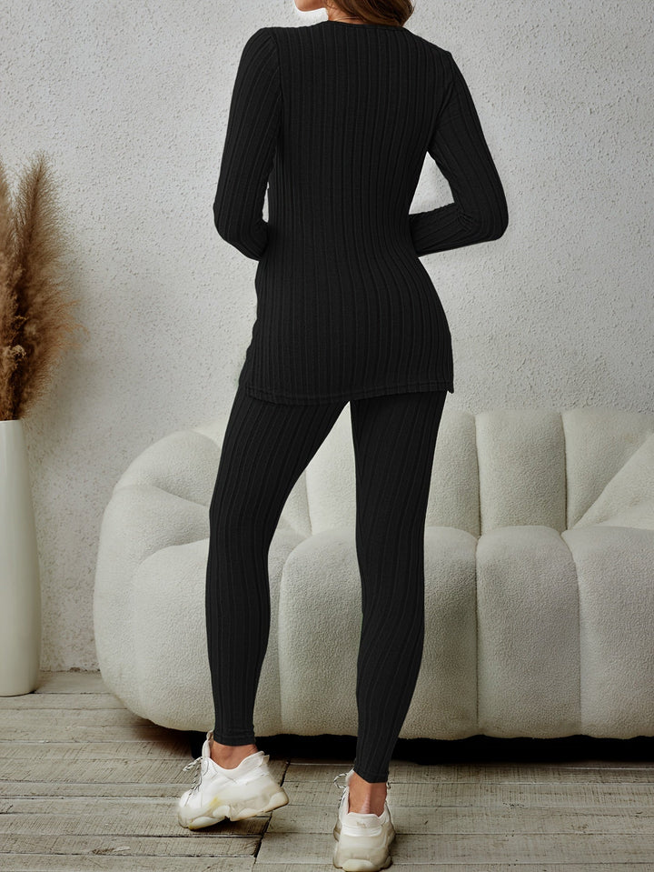 Erika | Conjunto de dos piezas acanalado