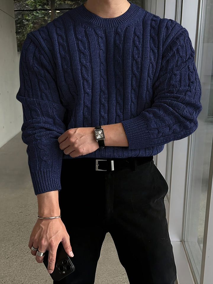 Mauro | Sweater de punto trenzado