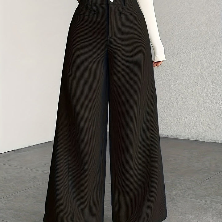 Oriana | Pantalón de tiro alto pierna ancha