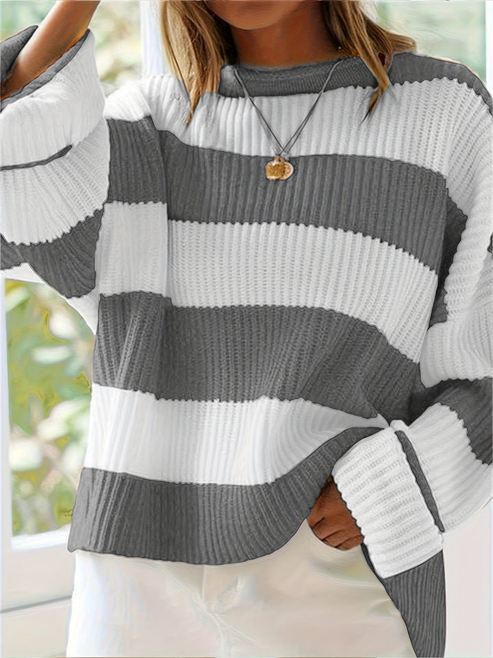 María Graciela | Sweater tejido a rayas holgado