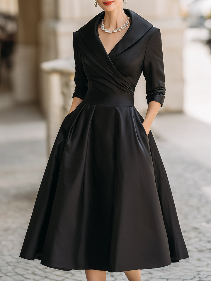 Bernardita | Vestido midi de fiesta con escote en V