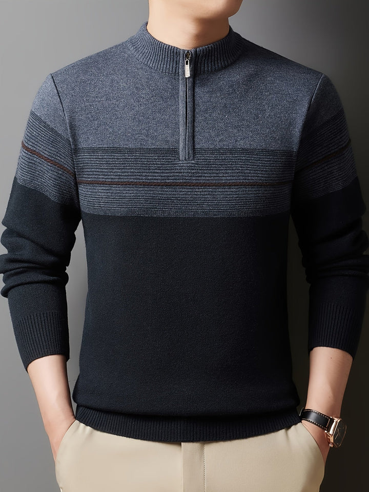 Dylan | Sweater con cuello alto y media cremallera