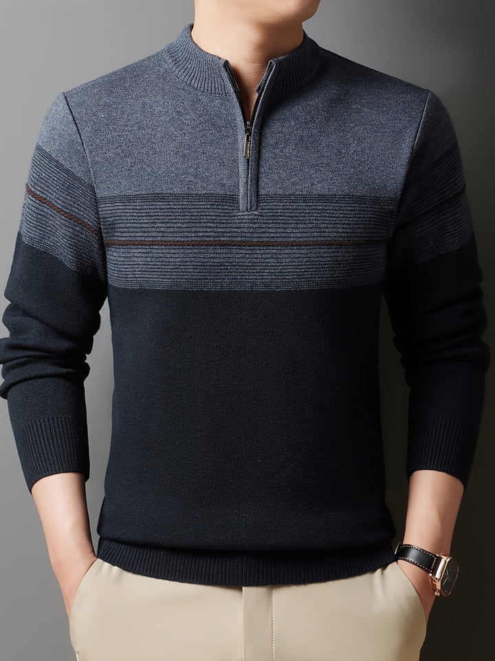 Dylan | Sweater con cuello alto y media cremallera