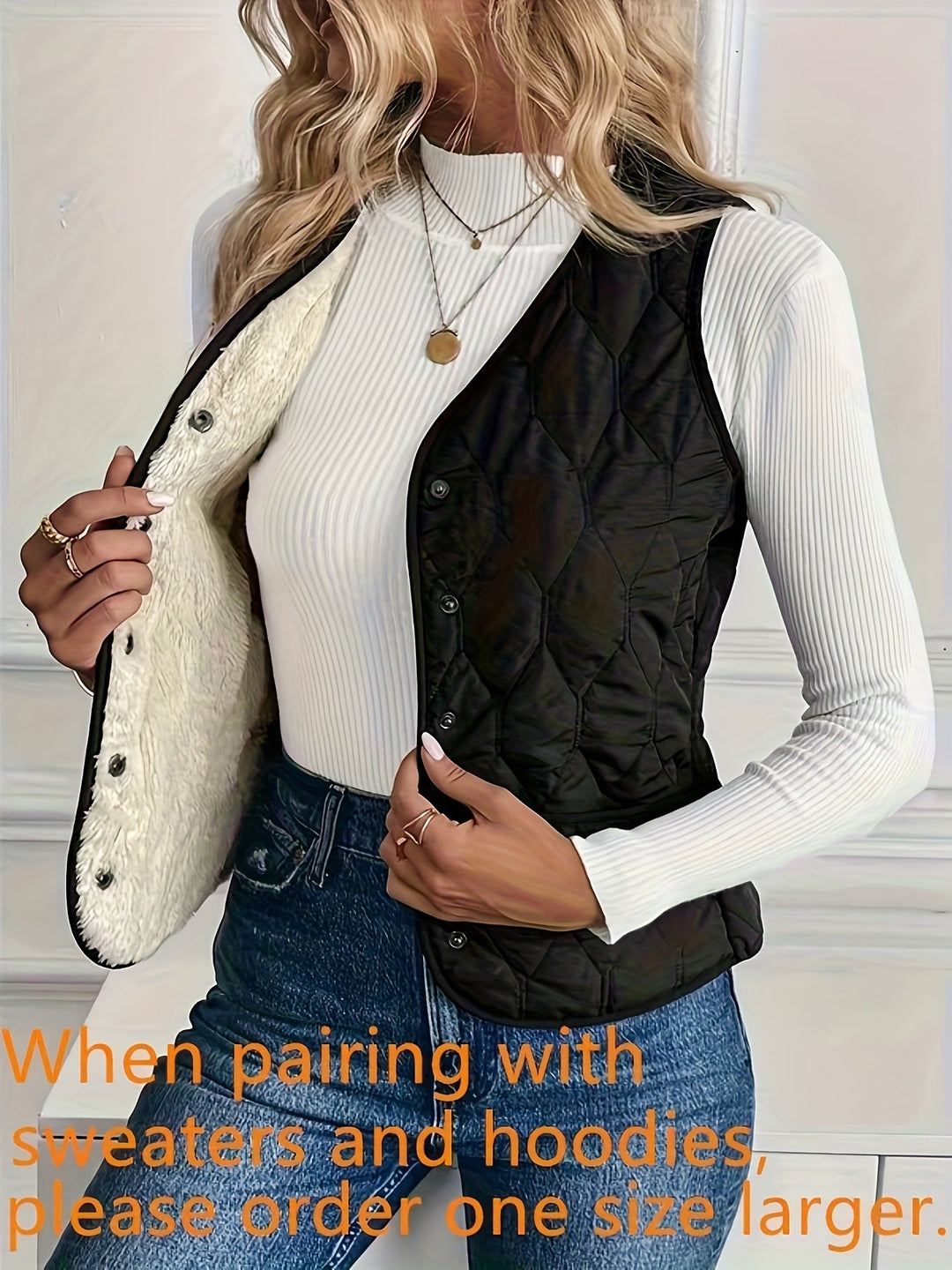 Odette | Chaleco acolchado reversible