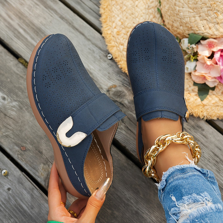 Alessandra | Zuecos con plataforma acolchada