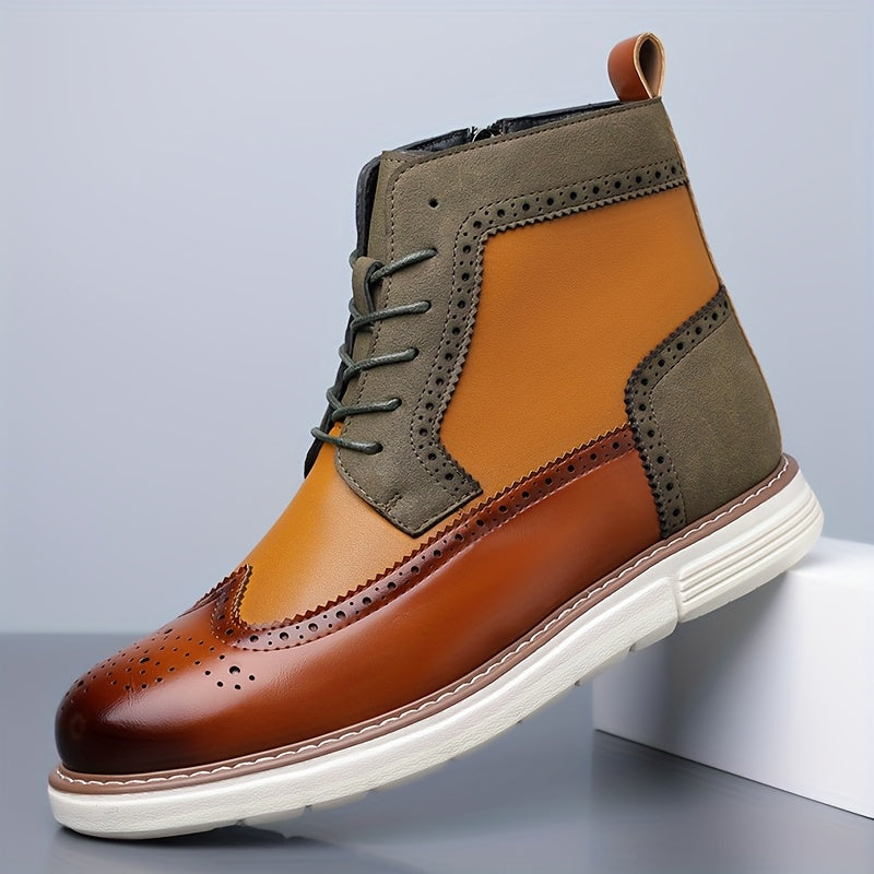Ulises | Botín brogue de caña alta