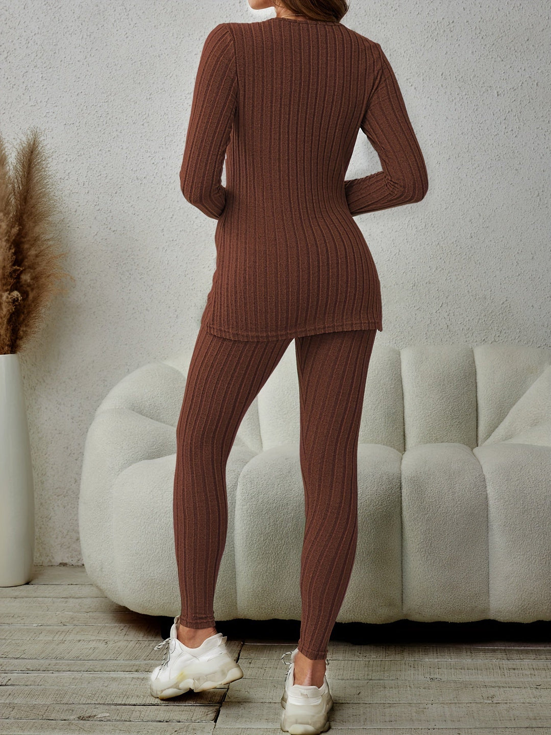 Erika | Conjunto de dos piezas acanalado