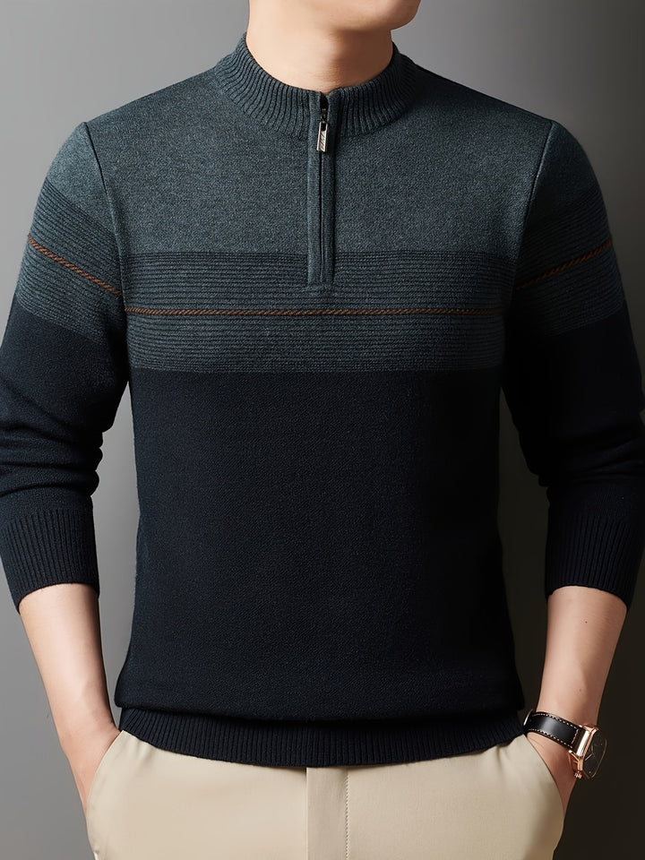 Dylan | Sweater con cuello alto y media cremallera