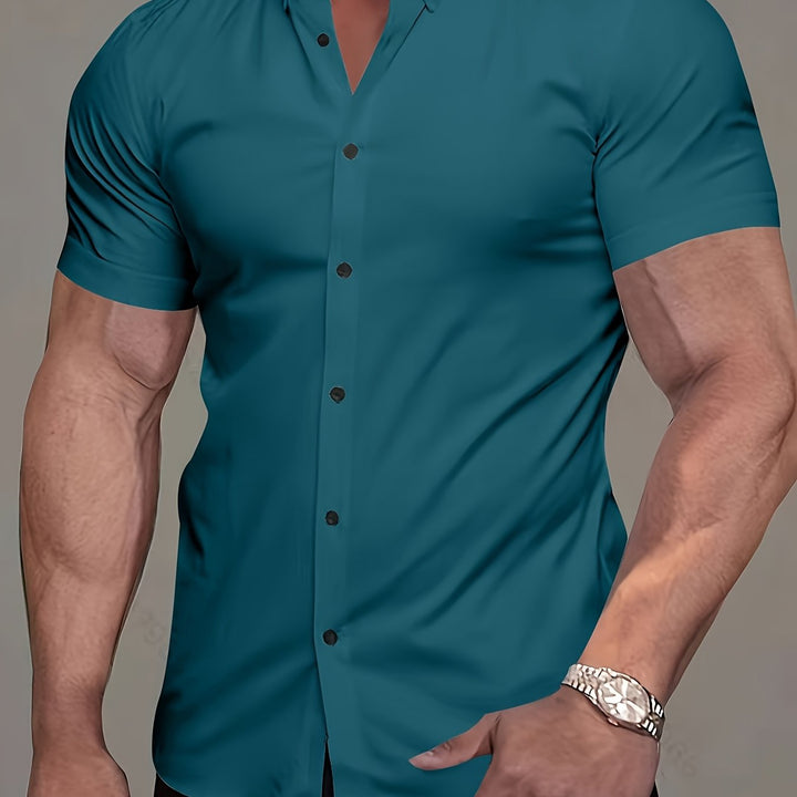 Flavio | Camisa manga corta clásica para hombre