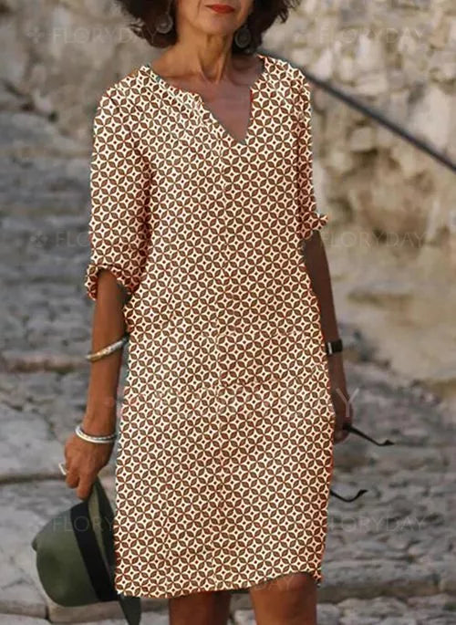 Emilia | Vestido de verano cuello en V abierto