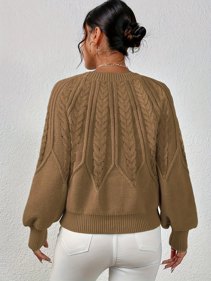 Sarita | Sweater de punto trenzado holgado