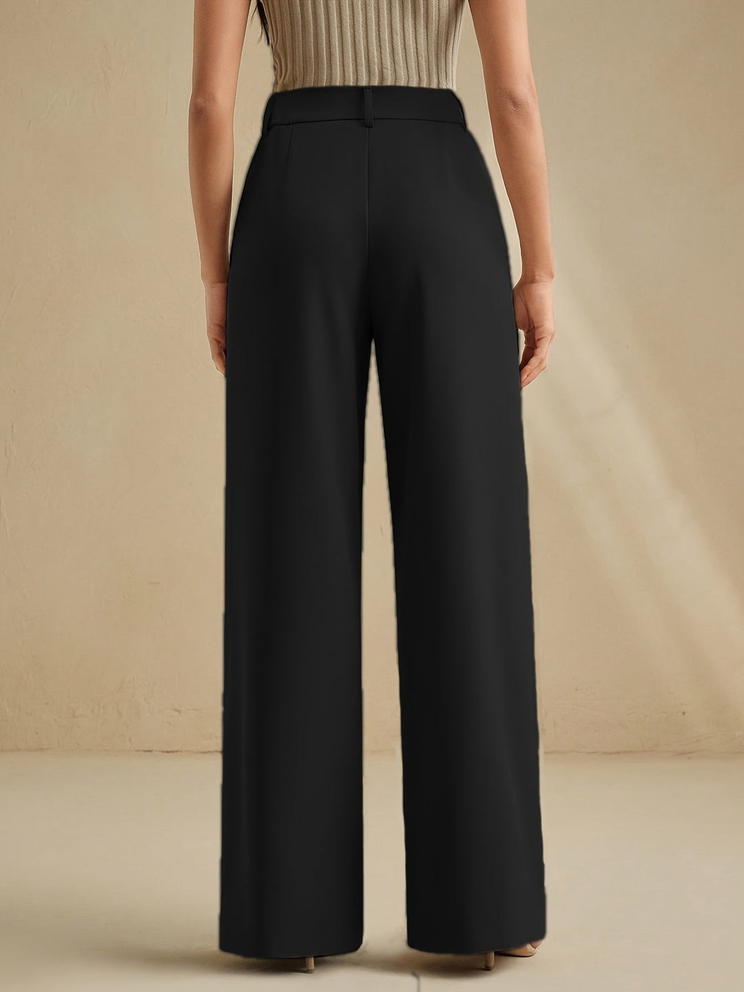 Amaranta | Pantalones anchos con pinzas