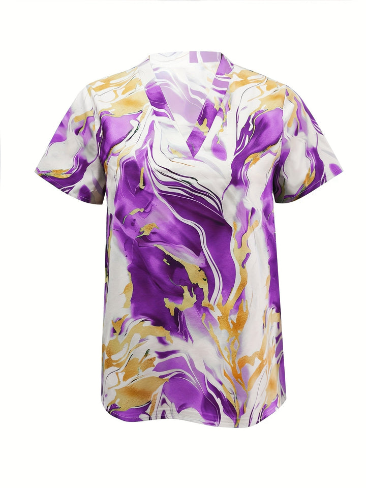María Sol | Blusa con estampado de ondas