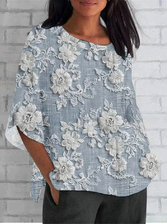 Carmen Gloria | Blusa floral holgada
