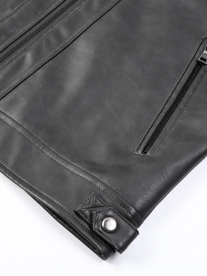 Recaredo | Chaqueta biker con cuello alto