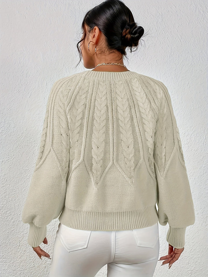 Sarita | Sweater de punto trenzado holgado