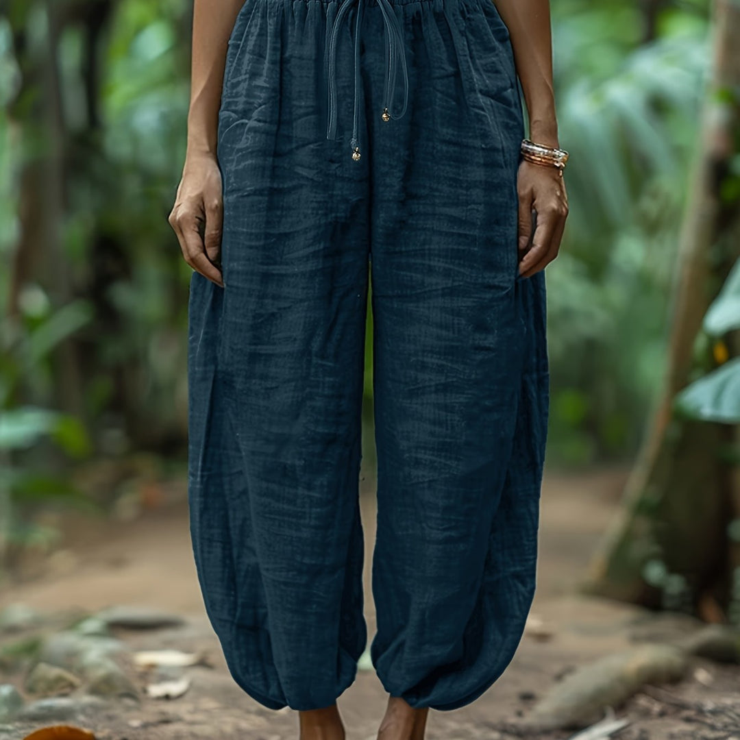 Alfonsina | Pantalón globo con cordón ajustable