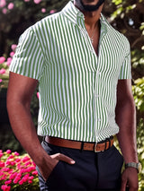 Iván | Camisa de rayas manga corta