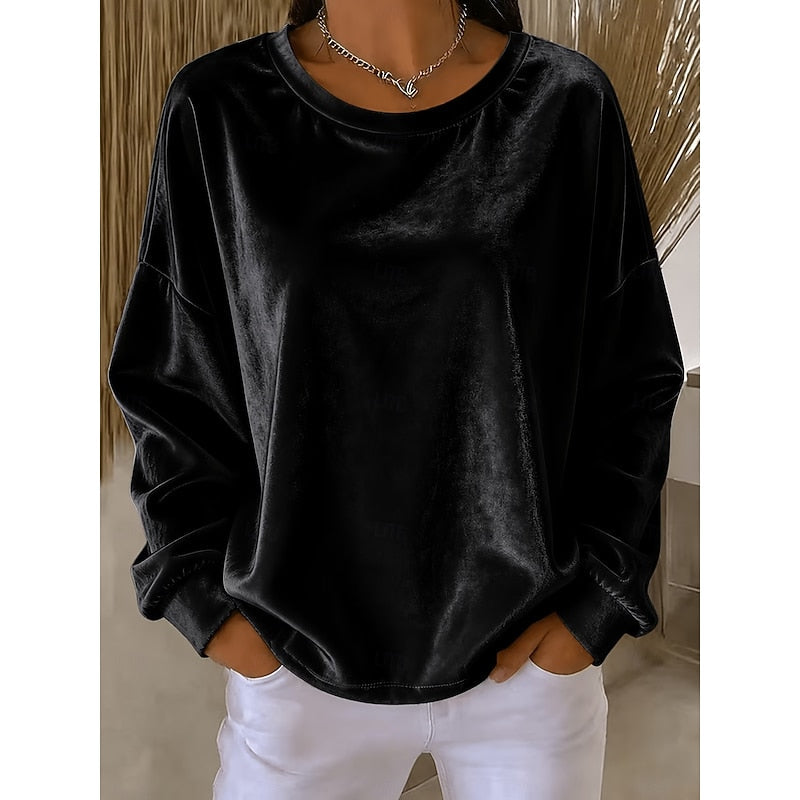 Huenu | Polerón holgado cuello redondo