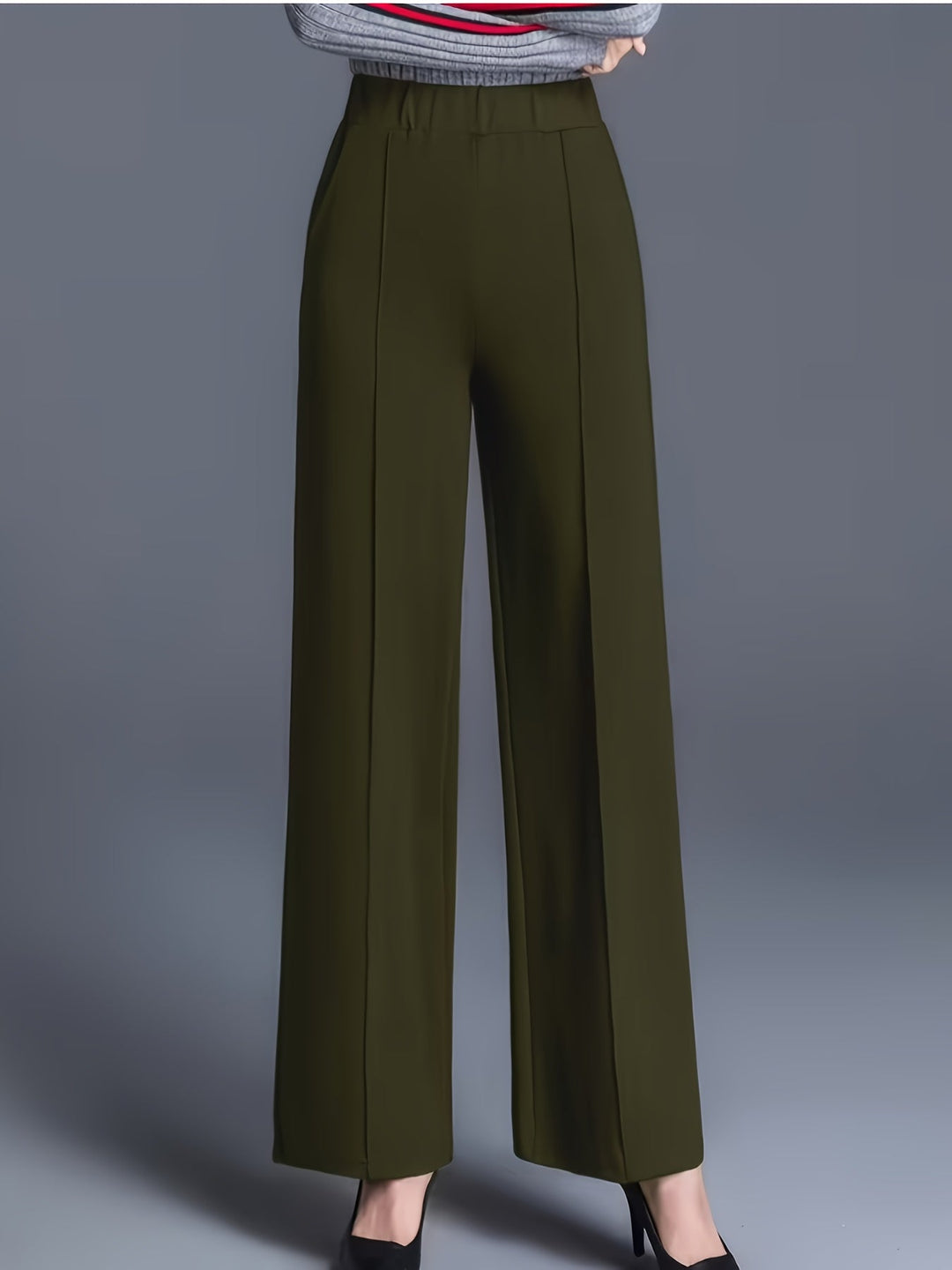 Saray | Pantalones de tiro alto y pierna ancha