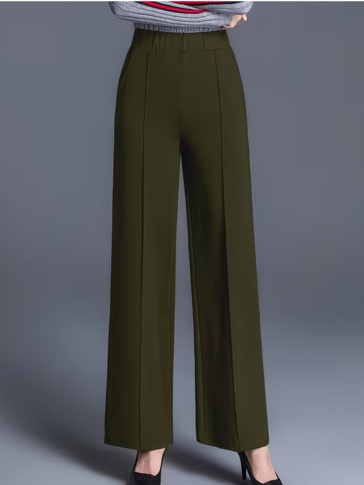 Saray | Pantalones de tiro alto y pierna ancha