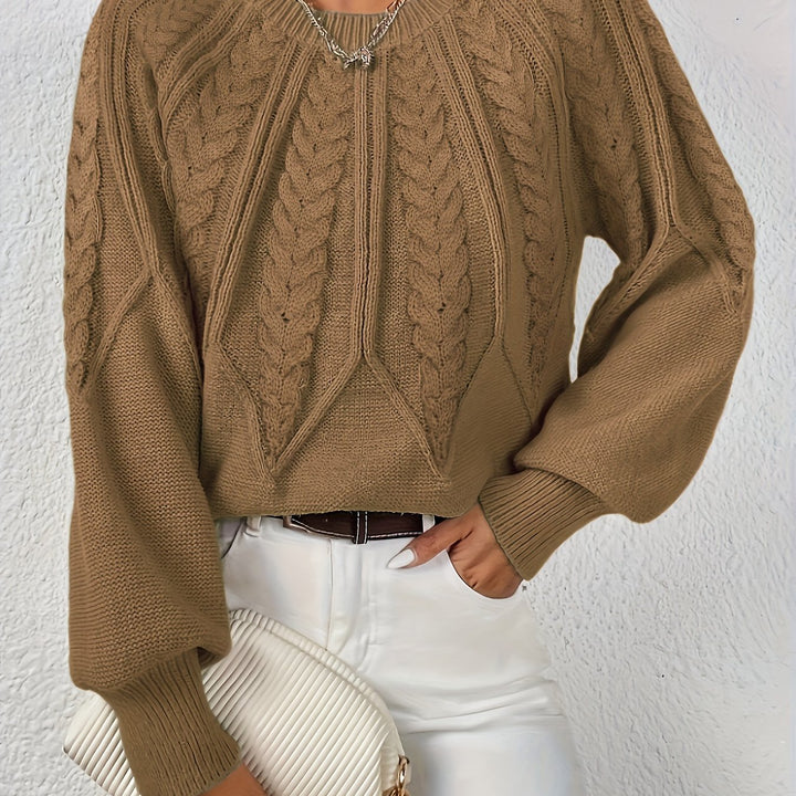 Sarita | Sweater de punto trenzado holgado