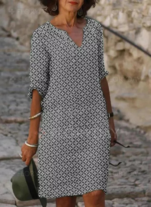 Emilia | Vestido de verano cuello en V abierto