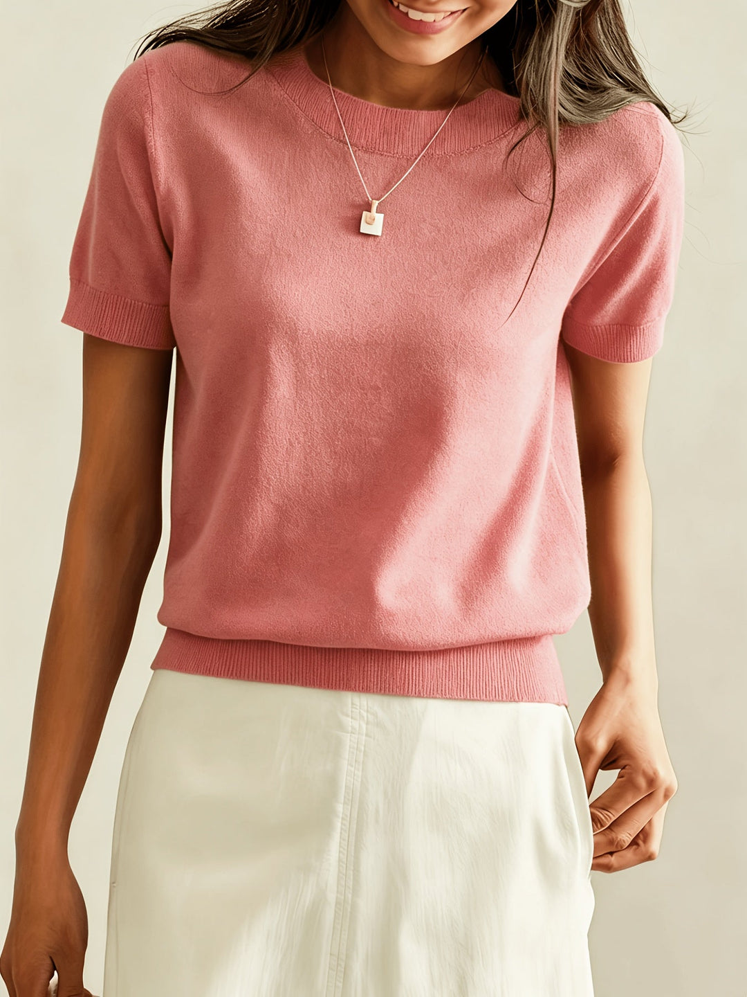 Lucila | Sweater de punto fino manga corta