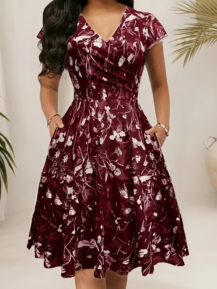 Nayadeth | Vestido floral corte A con bolsillos