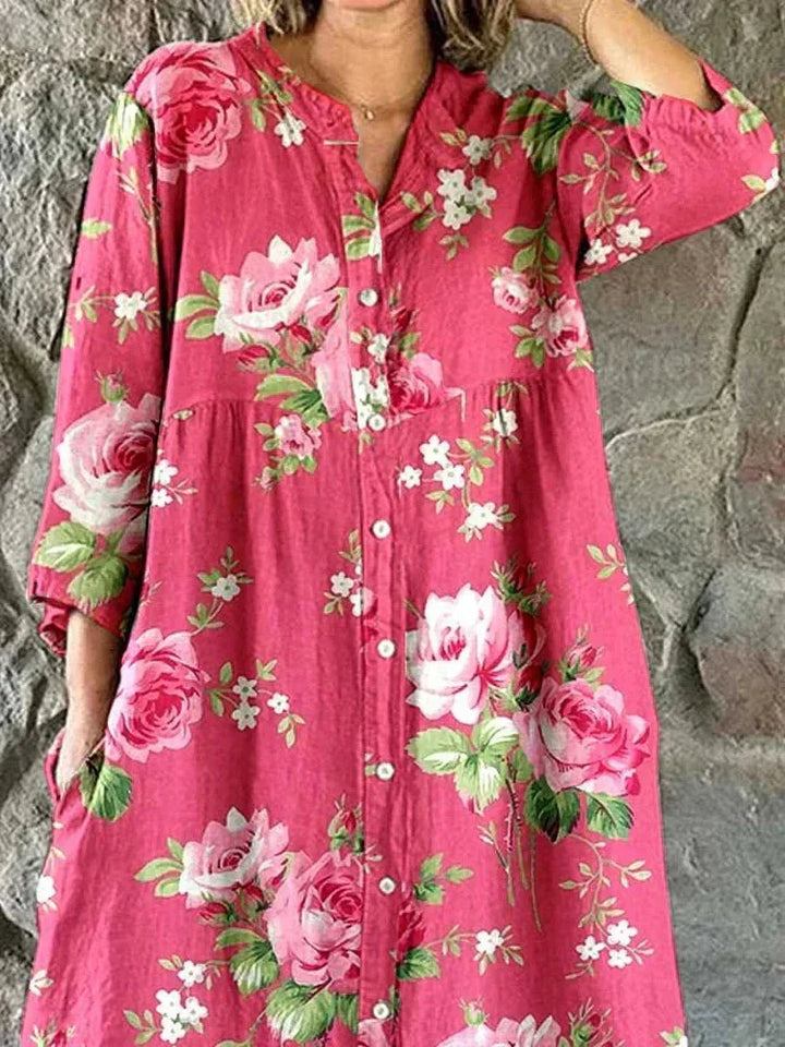 Teodora | Vestido holgado estampado floral