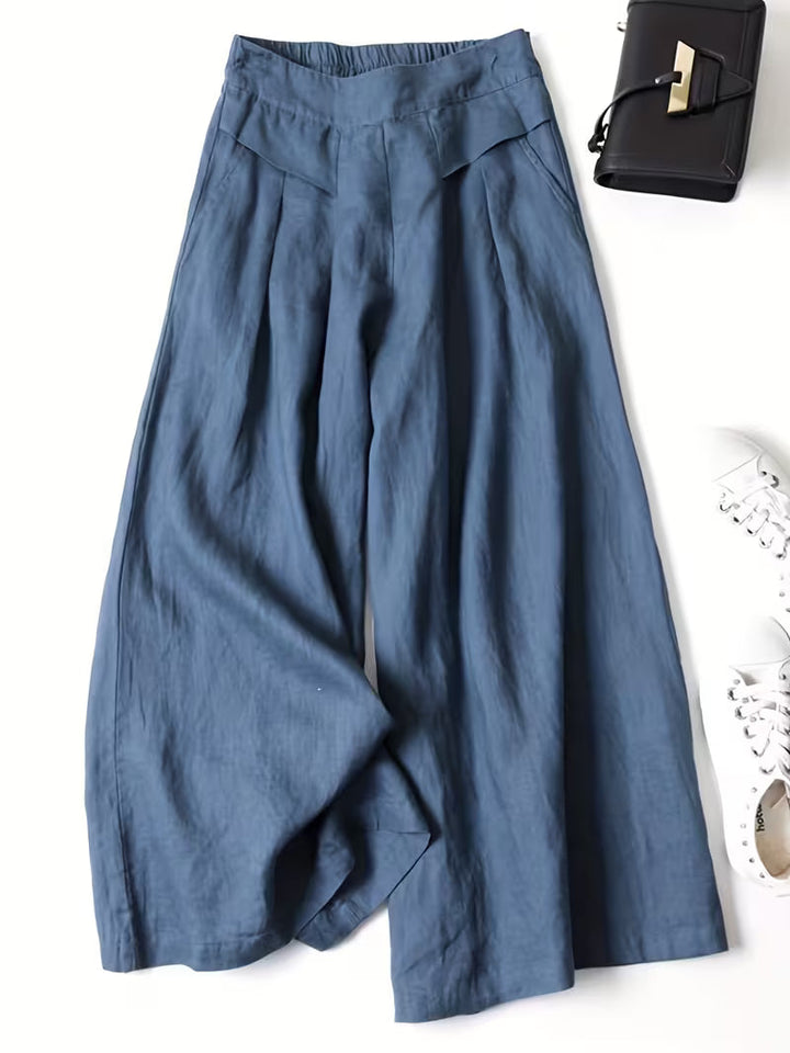 Nelda | Pantalón de pierna ancha liviano