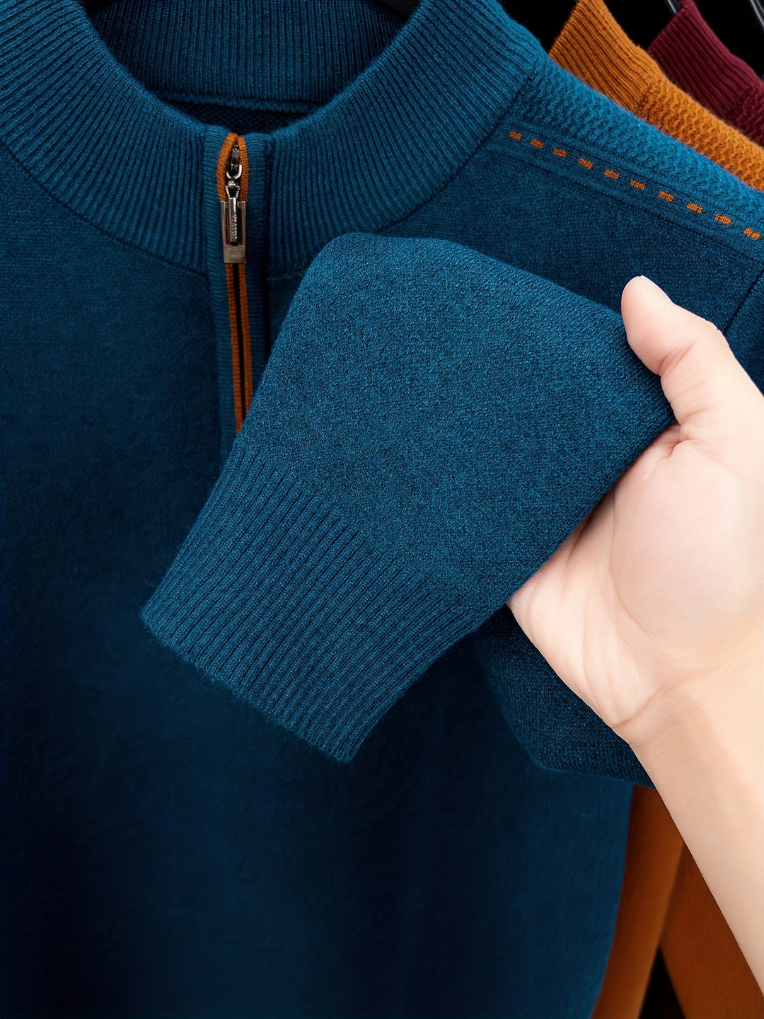Jeremías | Sweater de punto con medio cierre