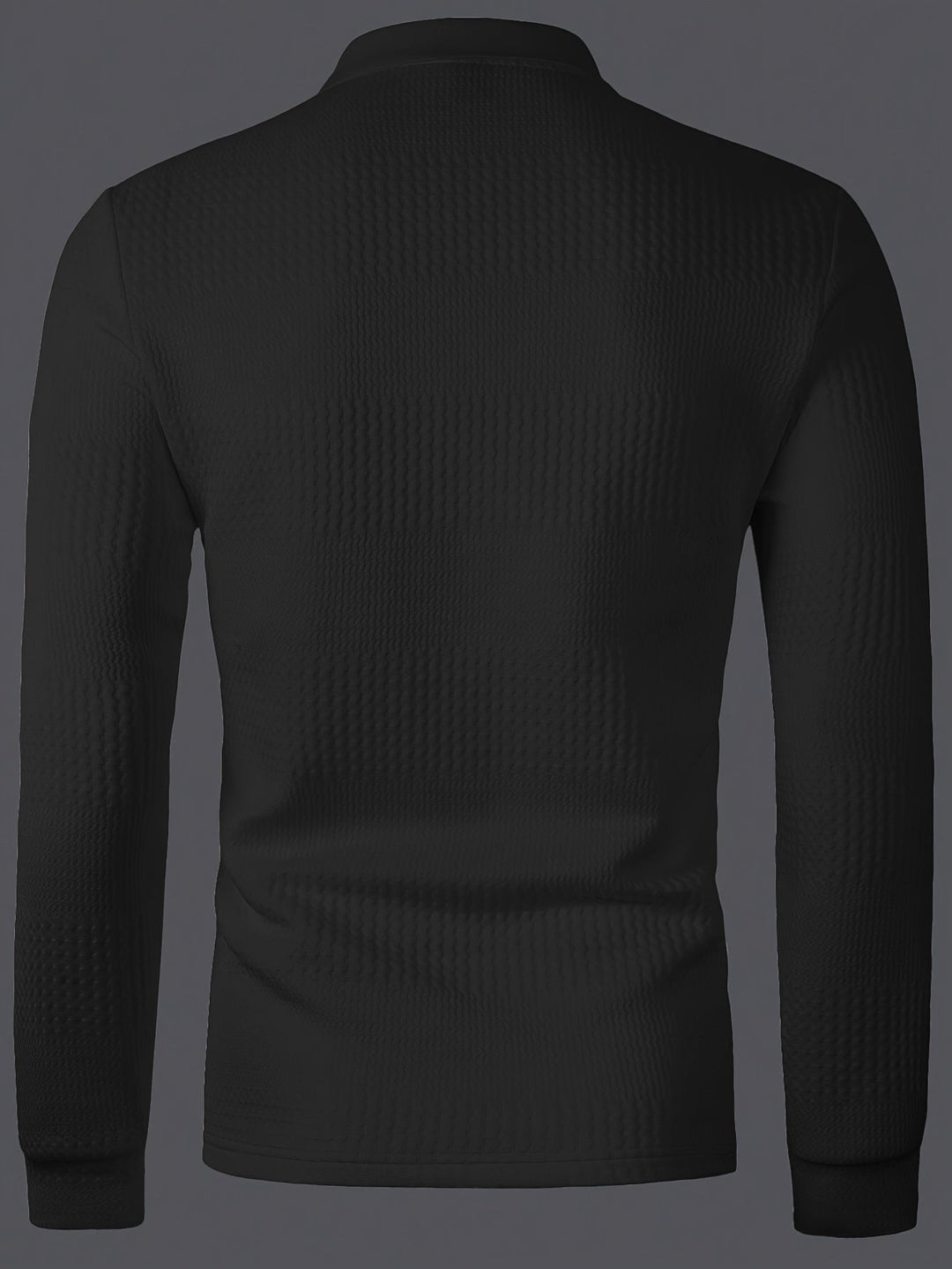 José | Polera polo texturada de manga larga
