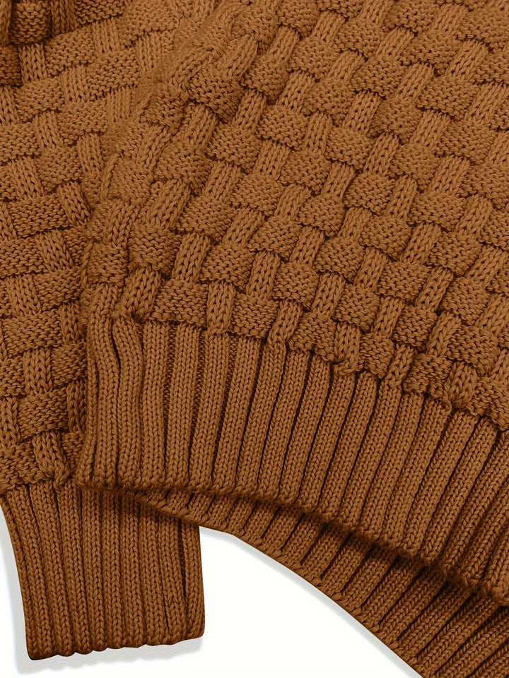 Tomás | Sweater de cuello chal texturado