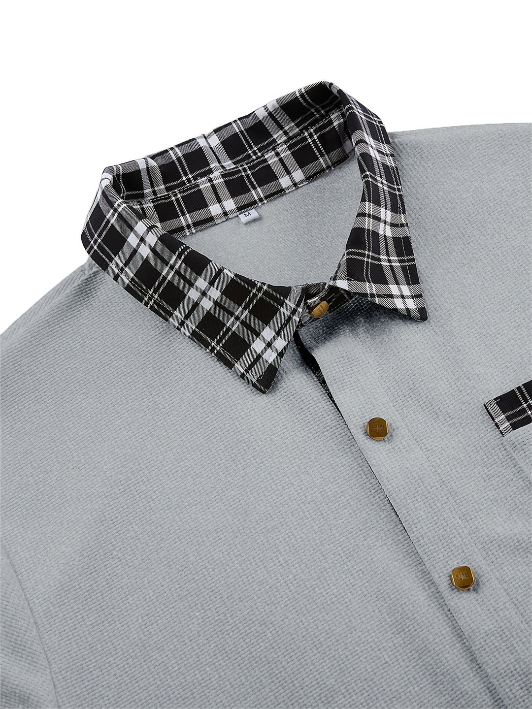 Marcelo | Camisa texturada con detalles a cuadros