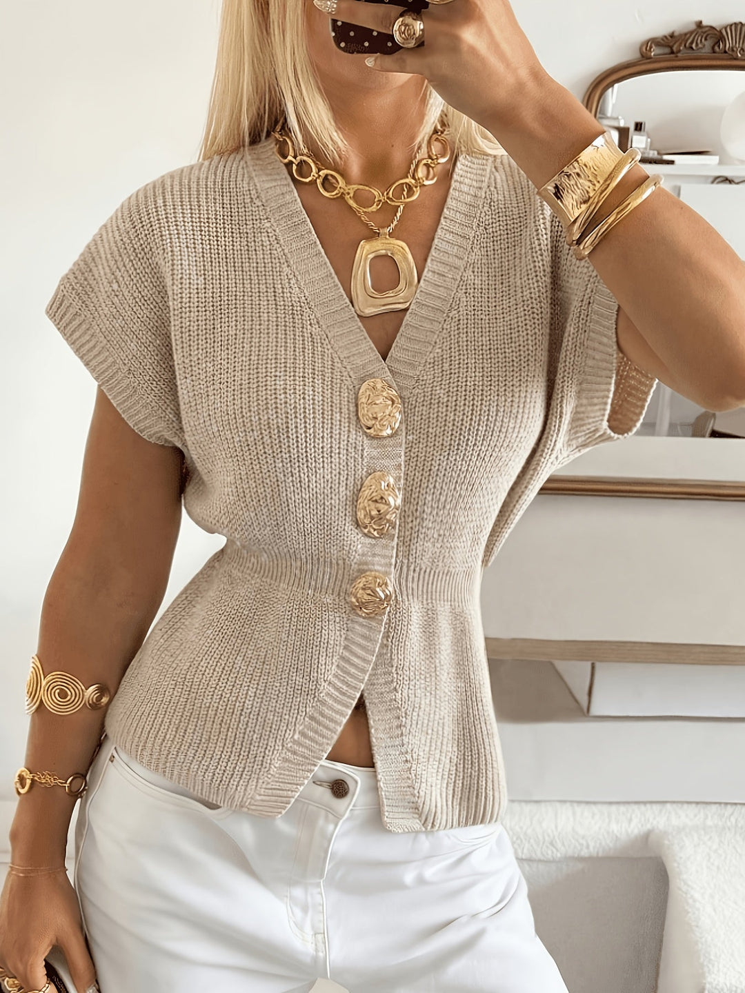 Javiera | Cardigan de punto con botones