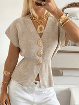 Javiera | Cardigan de punto con botones