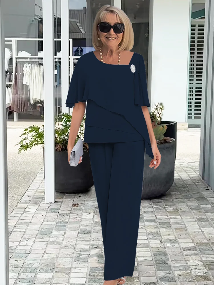 Amaranta | Conjunto elegante de manga amplia y pantalón